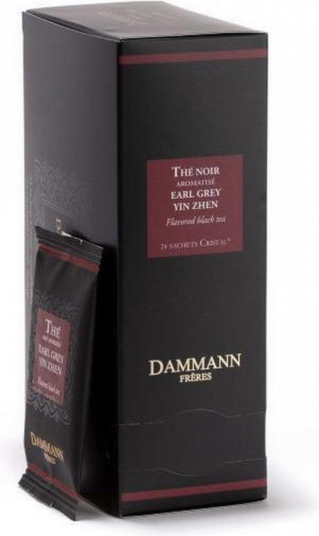 Dammann frères - Earl Grey yin zhen - 24 kryształowe torebki na herbatę - czarna herbata