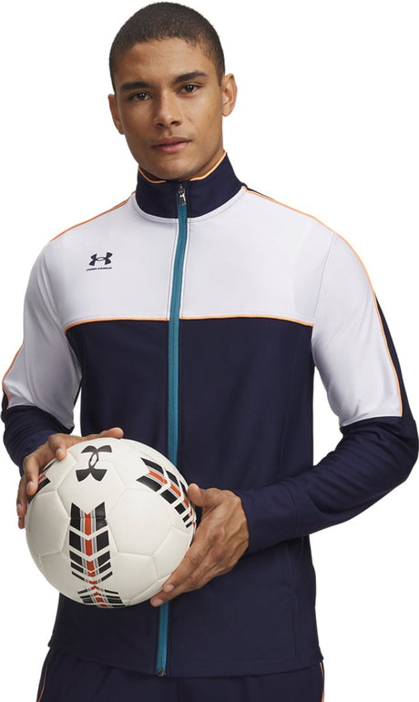 Kurtka dresowa Under Armour Challenger - męska kamizelka sportowa - biały - granatowy