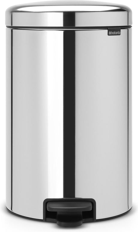 Kosz na śmieci Brabantia Newicon - 20 litrów - stal brylantowa