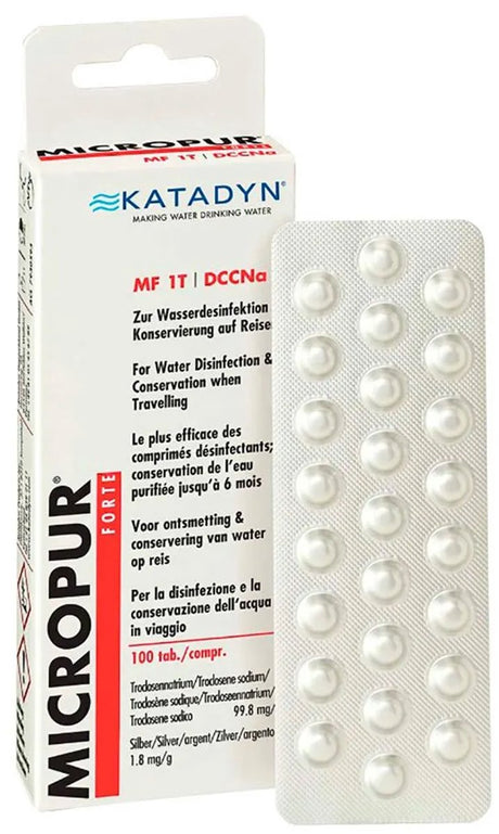 Katadyn micropur forte mf tabletki 1t 4x25 100 sztuk przezroczyste