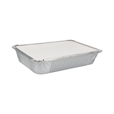 Pojemnik aluminiowy + pokrywka 21 x 15 x 4 cm (25 sztuk)