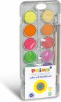 Primo waterverfdoos junior 12 kleuren metallic fluor