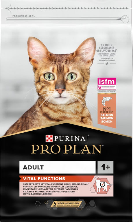 Pro plan funkcje życiowe dla dorosłych - sucha karma dla kotów - łosoś - 10 kg