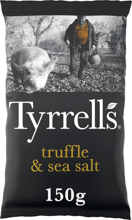 Sól morska z czarną truflą Tyrrells - frytki - 8x150 gramów