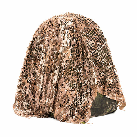 Buteo fotosprzęt 3d liście siatka maskująca leśny camo brązowy 2,4x3 m