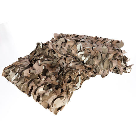 Buteo fotosprzęt 3d liście siatka maskująca leśny camo brązowy 2,4x3 m