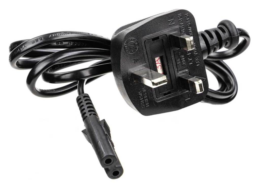 Kabel sieciowy Bosch ebp do ładowarki 230 V, brytyjski, czarny