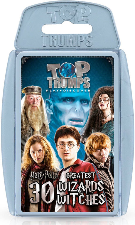 Zwycięskie ruchy Harry Potter - gra karciana - 30 największych czarownic i czarodziejów, najważniejsze atuty - angielski