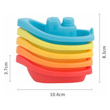 Łódki do kąpieli Rainbow, 5 szt.