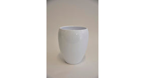 Vaas bowl, 19 cm - glans wit