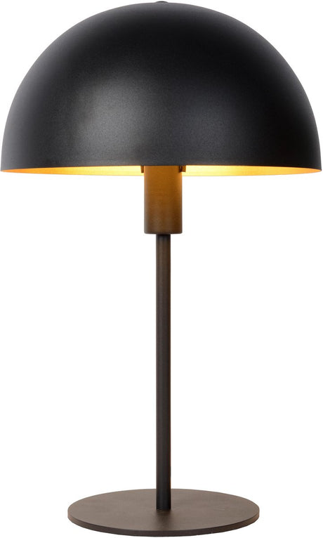 Lucide siemon - lampa stołowa - ø 25 cm - 1xe14 - czarna