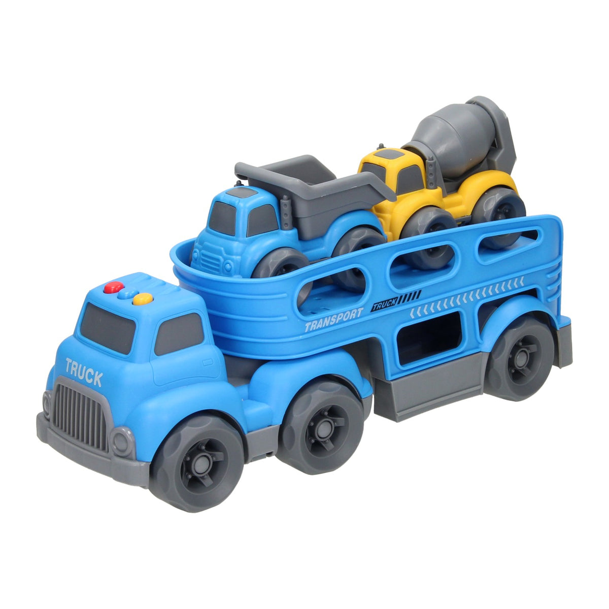 Lobbes Toys BV Transporter Pojazdy robocze z dźwiękiem - niebieskie