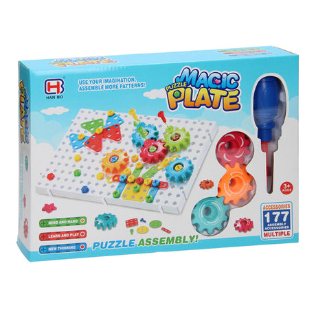 Przekładnie śrubowe Magic Plate, 177 szt.