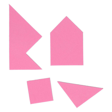 Puzzle piankowe tangram, 4 szt.