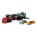 Odlewany transporter Lobbes Toys BV z 4 samochodami
