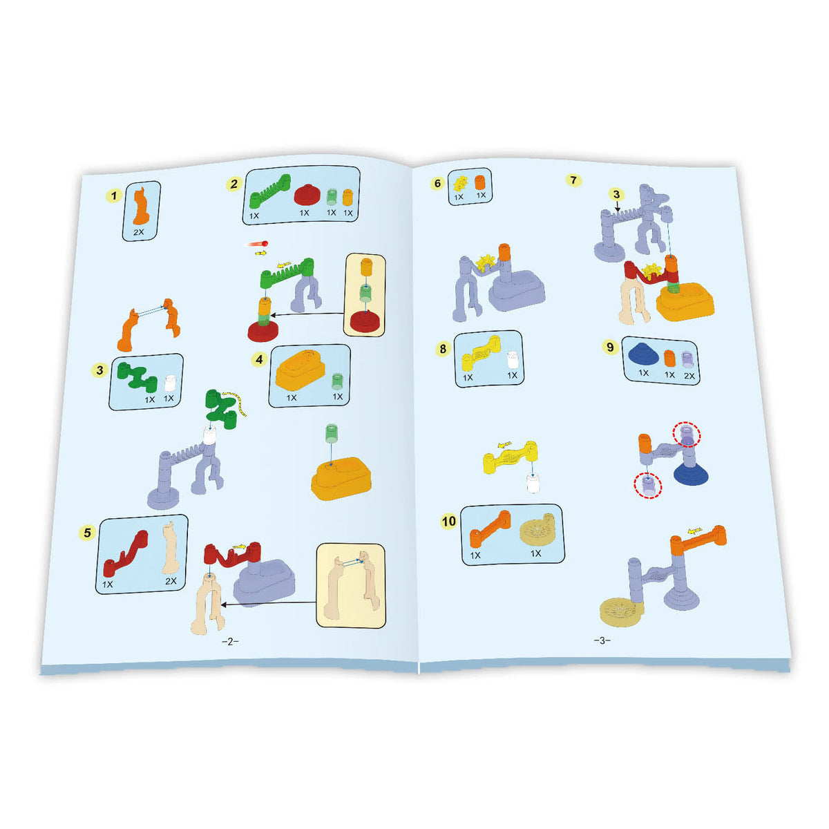 Knikkerbaan met instructieboek - 150dlg.