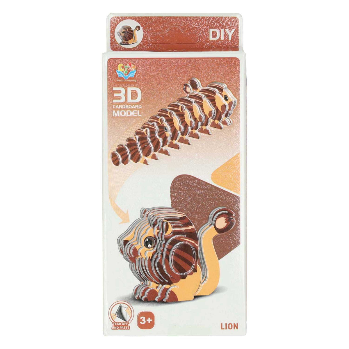 Lobbes Puzzle 3D Lew, 26 szt.