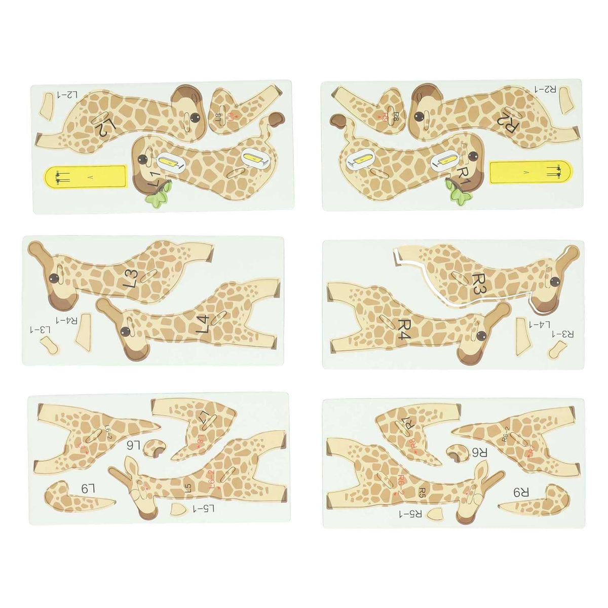 Lobbes Puzzle 3D Żyrafa, 30 szt.