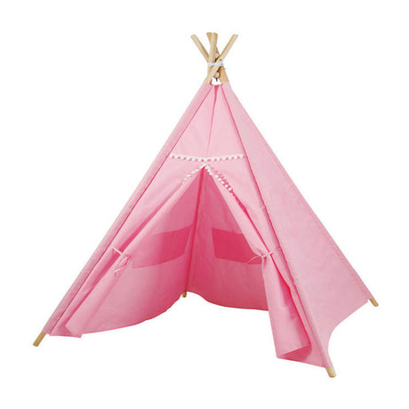 Luksusowy namiot tipi w kolorze różowym ze światłami, 128cm