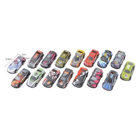 Metalen raceauto free wheel