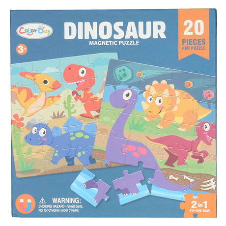 Magnetyczna książeczka z zagadkami dinozaurów