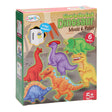 Gieten schilderen glow in the dark dino's