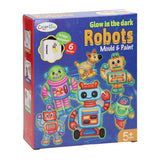Lobbes gieten schilderen glow in the dark robots