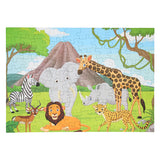 Puzzle podłogowe dzikie zwierzęta, 100 szt.