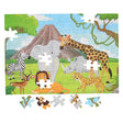 Puzzle podłogowe dzikie zwierzęta, 100 szt.