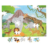 Puzzle podłogowe dzikie zwierzęta, 100 szt.
