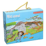 Puzzle podłogowe dzikie zwierzęta, 100 szt.