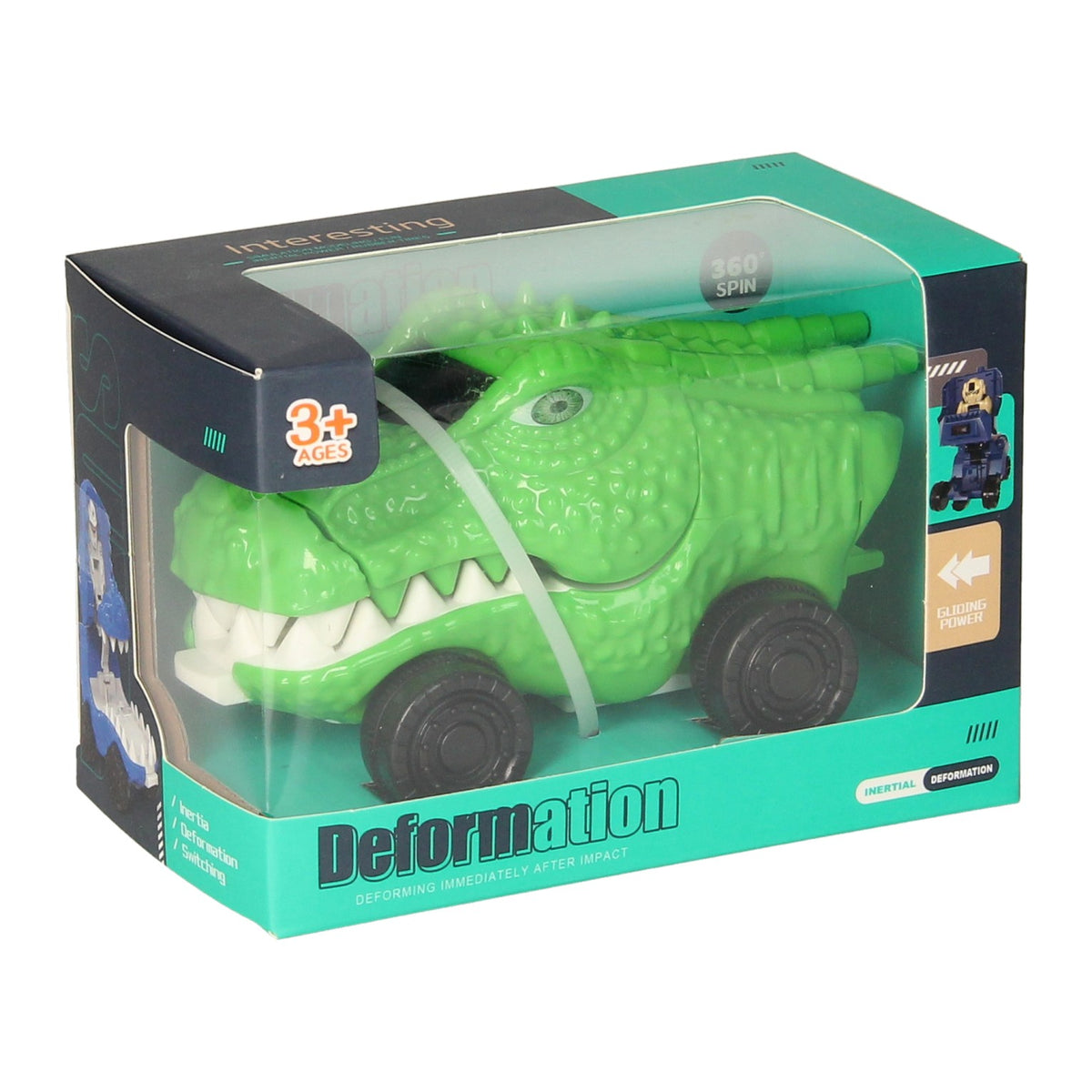 Dino transformacja pająka samochodu 360