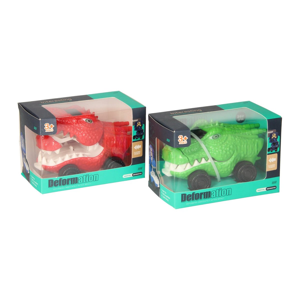Dino transformacja pająka samochodu 360