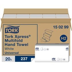 Podpaski higieniczne składane tork h2 xpress uniwersalne multifold naturalne