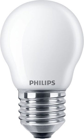 Philips led philips corepro ledluster e27 kogel mat 4.3w 470lm - 827 zeer warm wit | vervangt 40w