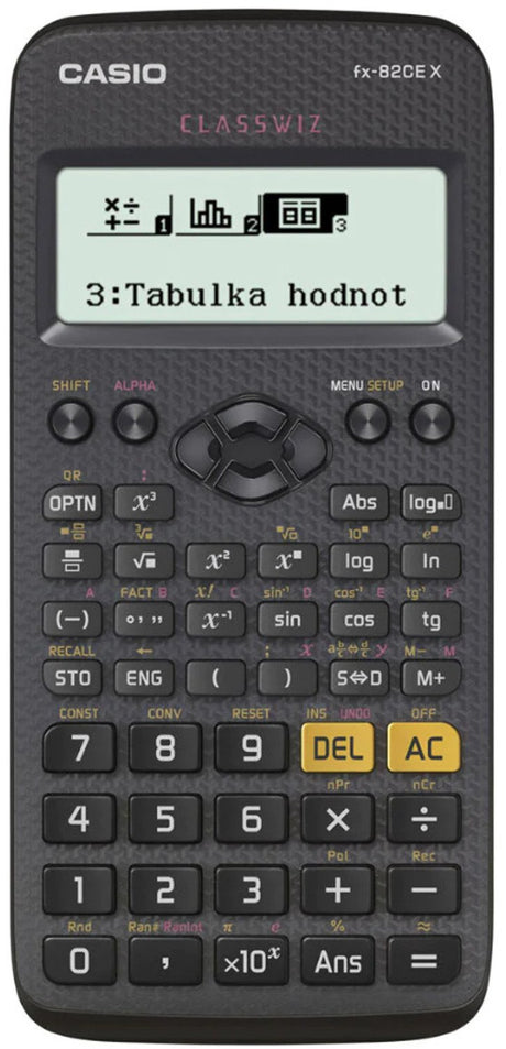 Casio fx-82cex - kalkulator szkolny - naukowy - plastikowy - czarny