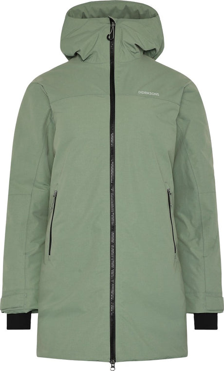 Damska kurtka outdoorowa typu parka Didriksons merket wns – jasny mech