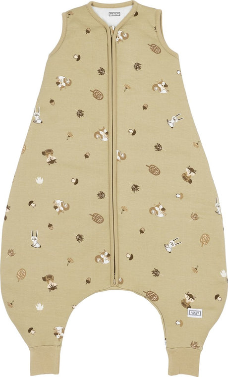 Meyco Baby Forest Animal Kombinezon dziecięcy do spania na zimę – piaskowy – 104 cm – 2,0 tog
