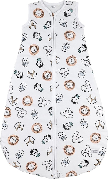 Śpiwór dziecięcy Meyco Baby Animal z okrągłą wyściółką - wielokolorowy - 110 cm - 2,5 tog