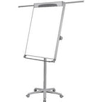 E-vision mobilny flipchart bi silque mastervision biały szary