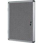 Vitrine bi-office magnetic vt950103150 aluminium afsluitbaar