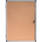Vitrine bi-office magnetic vt630101150 aluminium afsluitbaar