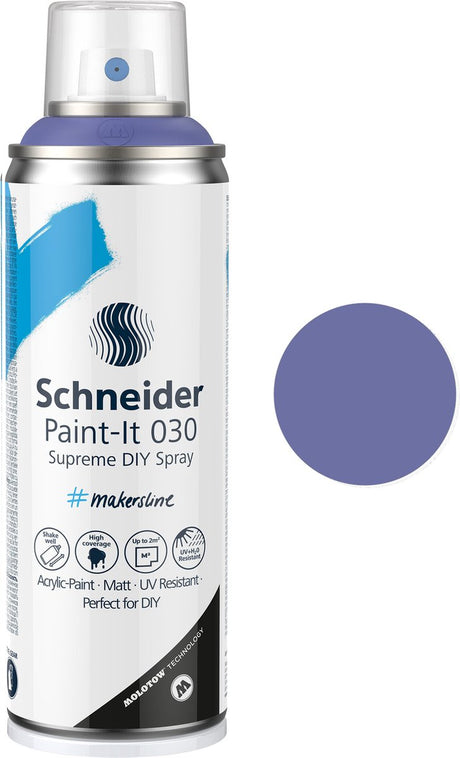 Schneider artykuły papiernicze schneider spray can paint - paint-it 030 - farba w sprayu do samodzielnego montażu - farba akrylowa - 200ml - niebieski liliowy - s-ml-03050023