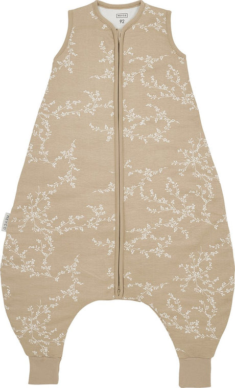 Meyco Baby Bransoletki Kombinezon do spania na zimę – piaskowy – 92 cm – 2,0 tog