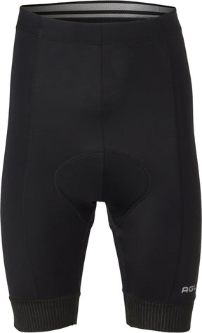 Agu essential - fietsbroek - wielrenbroek - heren - zwart - xl - comfortabele elastische tailleband - reflecterende details - elastische manchetten
