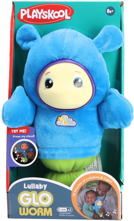 Żadna marka playskool świecący robak pluszowa zabawka lampka nocna funkcja muzyczna zabawka dla dziecka.