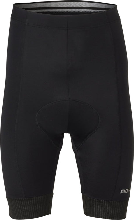 Agu essential - fietsbroek - wielrenbroek met zeem - heren - s - zwart - comfortabele elastische tailleband - reflecterende details