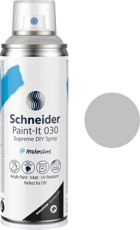 Schneider artykuły papiernicze schneider spray can paint - paint-it 030 - farba w sprayu do samodzielnego montażu - farba akrylowa - 200ml - srebrny - s-ml03050007