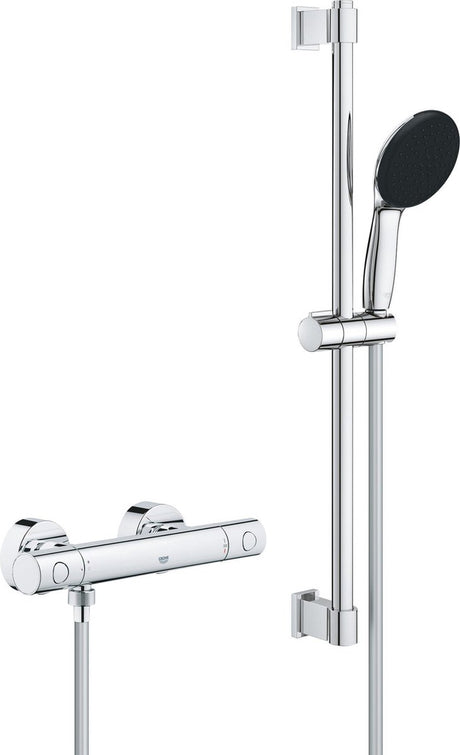 Zestaw prysznicowy Grohe Quickfix Precision Get - oszczędzający wodę - chrom