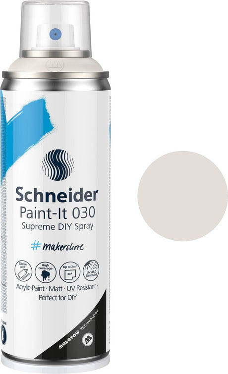 Schneider artykuły papiernicze schneider spray can paint - paint-it 030 - farba w sprayu do samodzielnego montażu - farba akrylowa - 200ml - szary - s-ml03050005